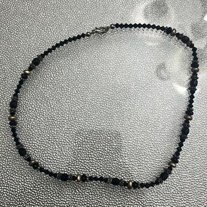 Bijoux Terner Black & Brown Necklace & Earring Set (NEW)